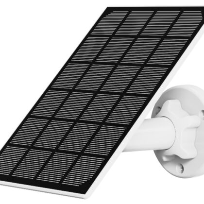 Painel Fotovoltaico Monocristalino p/ Câmaras IP a Bateria (5V microUSB) 170x120mm - NIVIAN