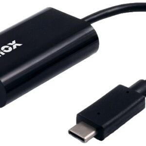 Adaptador de Rede USB-C p/ RJ45 Ethernet Gigabit (Preto) - NILOX