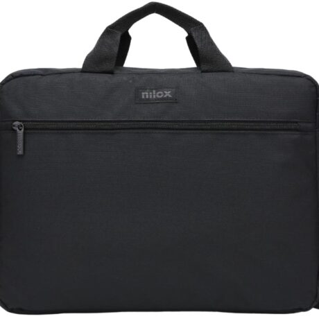Mala Basic p/ Portátil 15.6 c/ Bolso Externo (Preto) - NILOX