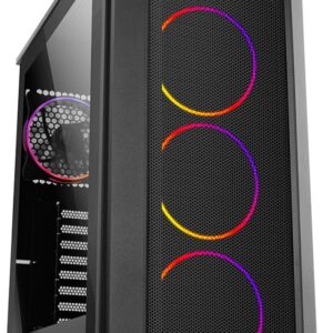Caixa ATX Hummer Quantum RGB Full Tempered Glass Preto - NOX