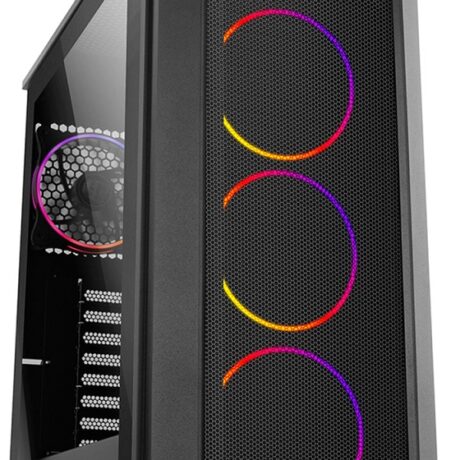 Caixa ATX Hummer Quantum RGB Full Tempered Glass Preto - NOX