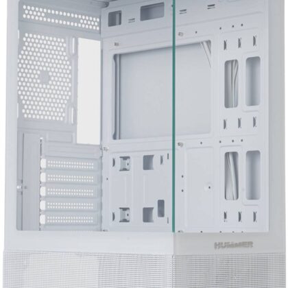 Caixa ATX Hummer Vision Tempered Glass (Branco) - NOX