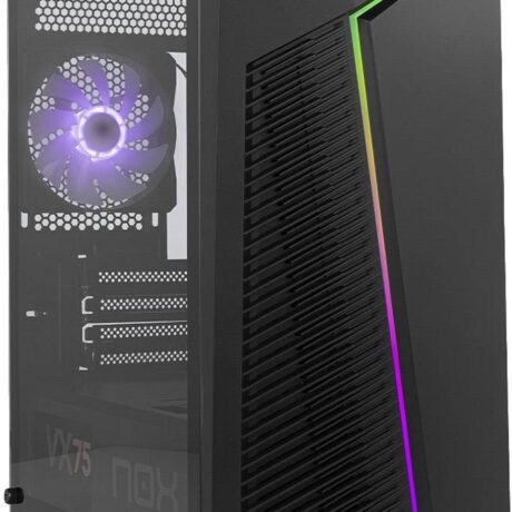 Caixa Micro-ATX Infinity Zeta RGB Vidro Temperado (Preta) - NOX