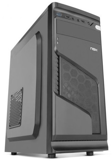 Caixa ATX Lite 020 c/ Fonte Alimentação 500W (Preta) - NOX