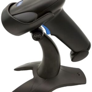 Leitor Código de Barras Portátil USB 1D/2D CMOS c/ Suporte (Preto) - NILOX