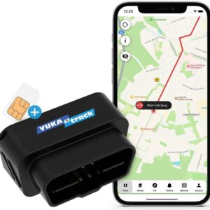 Localizador de Veículos GPS OBD2 (Preto) - YUKATRACK