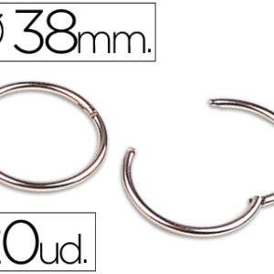 Argolas Niqueladas, N. 4, 40 M M, Caixa c/ 20 Unidades
