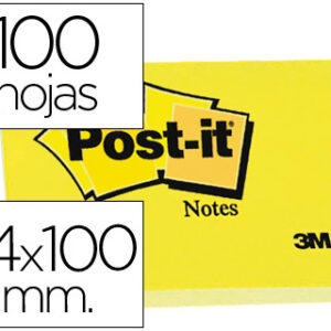 Bloco Notas Adesivas Post-It Amarelo 74 X 100 mm