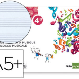 Bloco Musica Quarto 20 Fls Ao Baixo Pentagrama