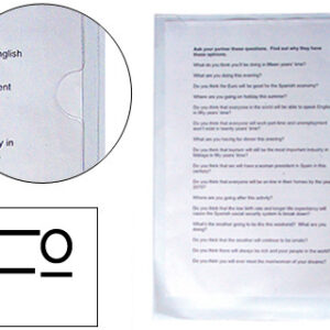 Bolsa Dossier Dossier Plasticoq-Connect Folio Transparente