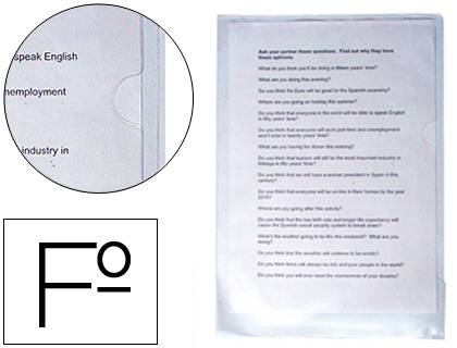 Bolsa Dossier Dossier Plasticoq-Connect Folio Transparente