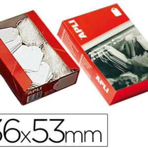 Pack 500x Etiquetas Rectangulares Identifica??o 36x53mm p/ Pendurar