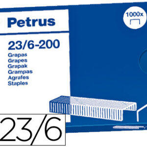 Agrafos Petrus - Caixa 1000. - N. 23/6-Cobreado