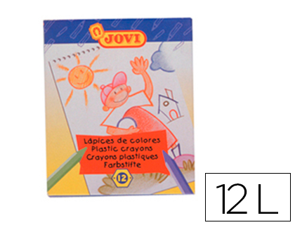 Lápis Cera Jovi Hexagonal c/ 12 Lápis