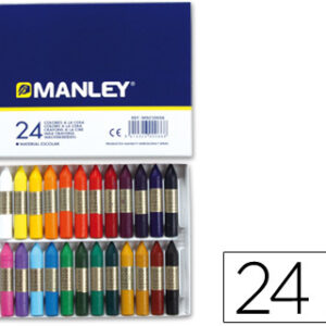 Lápis Cera Manley 24 Cores