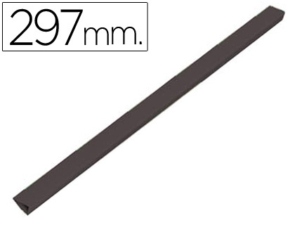 Lombadas Plastico p/ Encadernacao, Preto A4