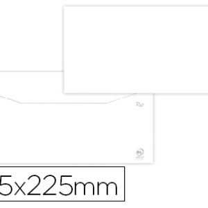 Envelope Branco 115X225 mm c/ Aba Engomada Papel Offset 80 Gr (500 Unidades)