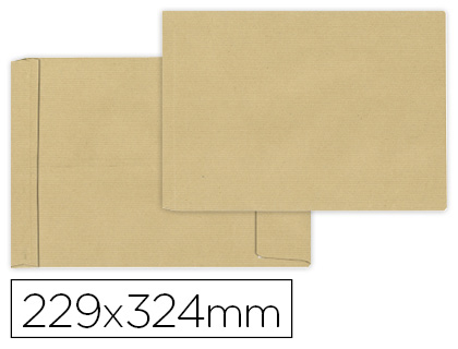 Envelope Bolsa Fole Kraft 229X324X30mm c/ Aba Emtira de Silicone Papel 120Gr (50 Unidades)