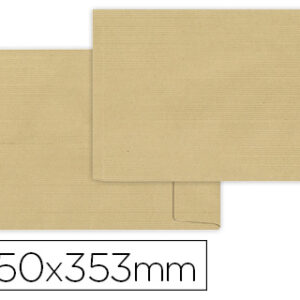 Envelope Bolsa Fole Kraft 250X353X30mm c/ Aba Emtira de Silicone Papel 120Gr (50 Unidades)