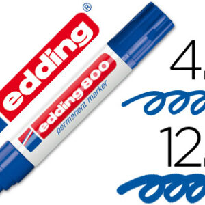 Marcador Edding Marcador Permanente 800 Azul -Ponta Biselada 12 mm