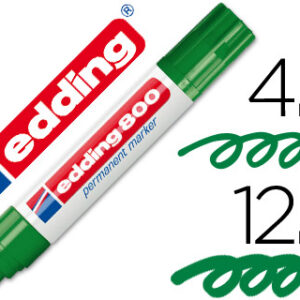 Marcador Edding Marcador Permanente 800 Verde -Ponta Biselada 12 mm