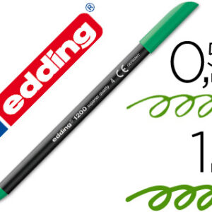 Marcador Edding N. 4 Verde Ponta Redeonda 0,5 mm
