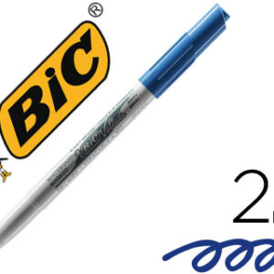 Marcador Bic Velleda p/ Quadro Branco - Azul Ponta Redeonda 2 mm