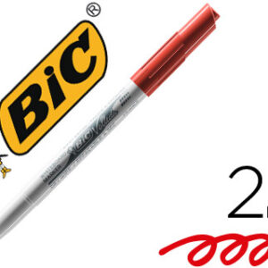 Marcador Bic Velleda p/ Quadro Branco - Vermelho Ponta Redeodnda
