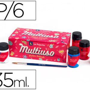 Tinta Latex La Pajarita, 35 ml - 6 Cores Sortidas