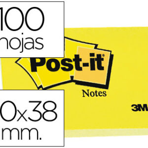 Bloco Notas Adesivas Post-It Post-It Amarelo 51x38mm