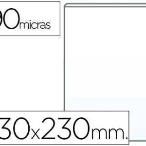 Bolsa Porta Documentos Q-Connect Folio 90 Microns PVC Transparente (1 Unidade)