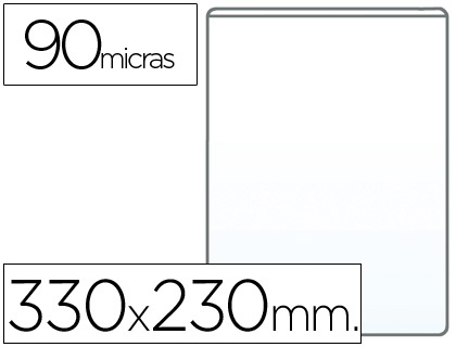 Bolsa Porta Documentos Q-Connect Folio 90 Microns PVC Transparente (1 Unidade)