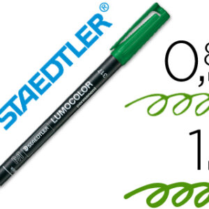 Marcador Staedtler Lumocolor Retroprojecao Permanente 317-5 Ponta 0,8-1mm Verde