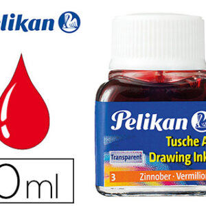 Tinta Da China Pelikan Frasco 10 ml Vermelha