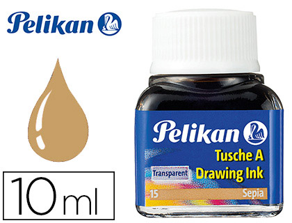 Tinta Da China Pelikan Frasco 10 ml Sepia