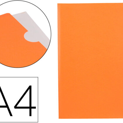 Bolsa Dossier Com Separador Polipropileno Din A4 Laranja Fluor Opaco 20 Folhas
