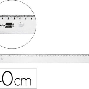 Regua Em Plastico Transparente 40 Cm
