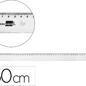 Regua Em Plastico Transparente 50 Cm