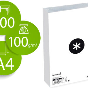 Resma 100x Folhas Papel A4 Antartik 100G/M2 Branco Liso - ANTARTIK