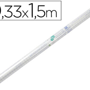 Rolo Plastico Adesivo Forra Livros 0,33 Mt X 1,50 Mt 50 Microns