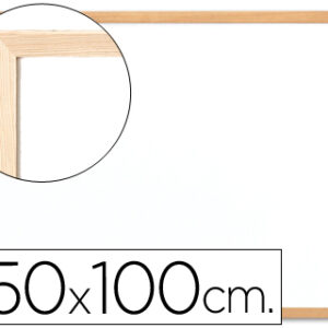 Quadro Branco Q-Connect Laminado Caixilho de Madeira 100X150 cm