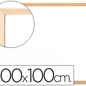 Quadro Branco Q-Connect 200X100 cm c/ Caixilho de Madeira