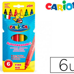 Marcador Carioca Joy Caixa de 6 Cores