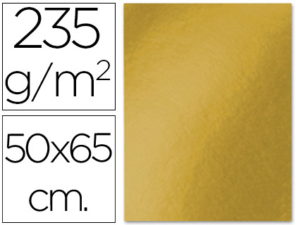 Cartolina Metalizada 50X65 cm, 235 Gr Ouro