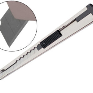X-Ato Metalico Estreito Lamina de 9mm - Q-Connect