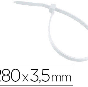 Abraçadeira 3M Para Interior Branco 280X3,5 Mm Bolsa De 100 Unidades