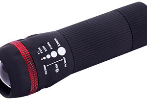Lanterna de Mão LED 1W KF18749 c/ Zoom (Pilhas Incluídas) - Q-CONNECT