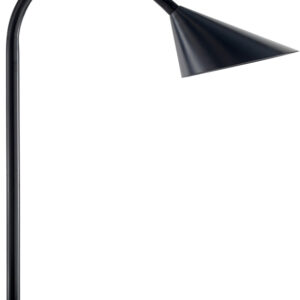 Candeeiro De Escritorio Sol Led 4W Braco Flexivel Abs E Metal Preto Base 14 Cm Diametro - UNILUX
