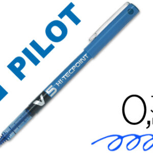 Marcador Pilot Ponta Fina V-5 Azul 0.5 mm