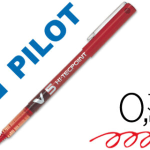 Marcador Pilot Ponta Fina V-5 Vermelho 0.5 mm